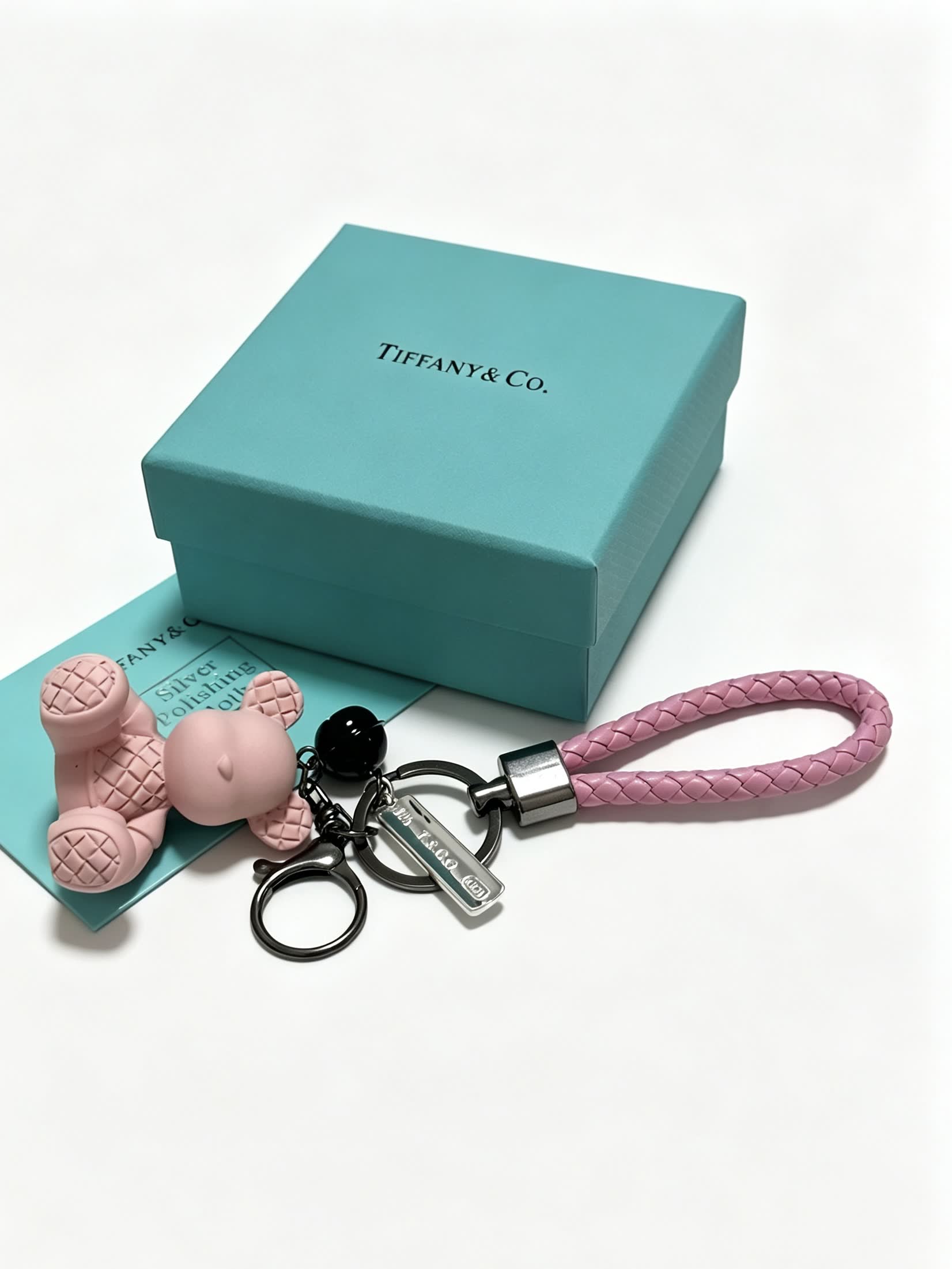Tiffany & Co. Pink Bear Keychain